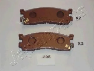 Комплект гальмівних колодок, дискове гальмо JAPANPARTS PP305AF