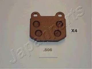 Комплект тормозных колодок, дисковый тормоз JAPANPARTS PP506AF