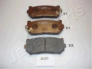 Комплект тормозных колодок, дисковый тормоз JAPANPARTS PPK00AF