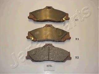 Комплект тормозных колодок, дисковый тормоз JAPANPARTS PA373AF (фото 1)