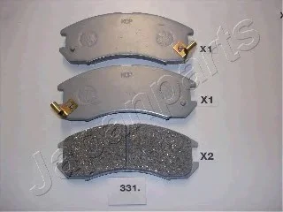 Комплект тормозных колодок, дисковый тормоз JAPANPARTS PA331AF (фото 1)