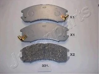 Комплект тормозных колодок, дисковый тормоз JAPANPARTS PA331AF
