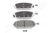 Комплект тормозных колодок, дисковый тормоз JAPANPARTS PAH19AF (фото 1)