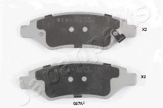 Комплект тормозных колодок, дисковый тормоз JAPANPARTS PP007AF