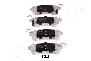 Комплект тормозных колодок, дисковый тормоз JAPANPARTS PP104AF
