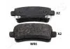 Комплект тормозных колодок, дисковый тормоз JAPANPARTS PPW06AF (фото 1)