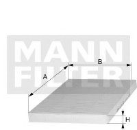 Фильтр, воздух во внутренном пространстве -FILTER MANN CU50001