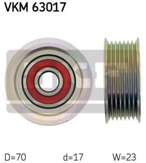 Паразитный / ведущий ролик, поликлиновой ремень SKF VKM63017