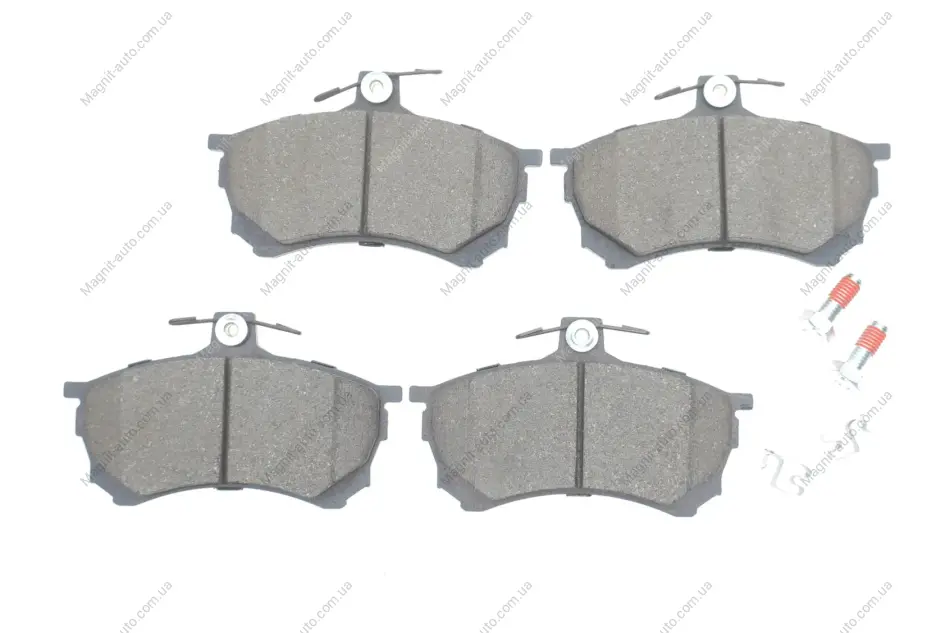 Комплект гальмівних колодок переднього., MITSUBISHI CARISMA 1.6/1.9D 07.95-06.06 BOSCH 0986424370 (фото 1)