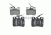 Комплект гальмівних колодок передн, CITROEN AX PEUGEOT 106 I, 106 II 1.0-1.4D 07.86-03.01 BOSCH 0986461130 (фото 2)