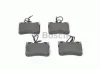 Комплект гальмівних колодок передн, CITROEN AX PEUGEOT 106 I, 106 II 1.0-1.4D 07.86-03.01 BOSCH 0986461130 (фото 6)