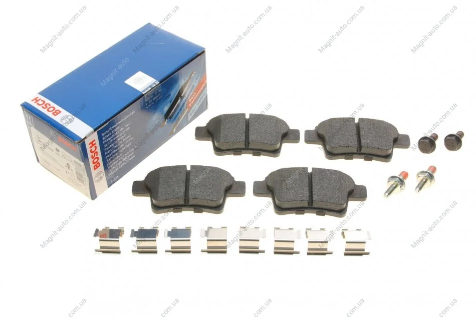 Комплект гальмівних колодок задній., CITROEN C4 GRAND PICASSO I, C4 PICASSO I 1.6-2.0D 10.06-12.13 BOSCH 0986494622 (фото 1)