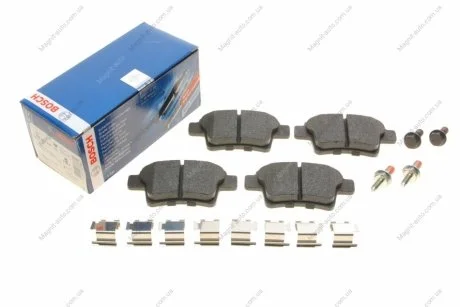 Комплект тормозных колодок, дисковый тормоз BOSCH 0986494622