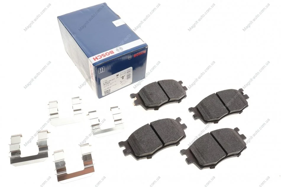 Комплект тормозных колодок, дисковый тормоз BOSCH 0986494617 (фото 1)