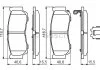 Колодки тормозные дисковые HYUNDAI Santa Fe 2,2crdi-2,7 06- BOSCH 0986494628 (фото 1)