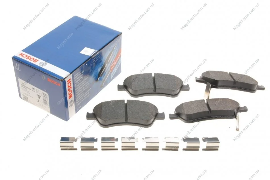 Комплект тормозных колодок переднего., TOYOTA AURIS, COROLLA 1.33-1.8H 10.06-07.14 BOSCH 0986494638 (фото 1)