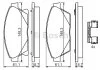 Комплект тормозных колодок переднего., CADILLAC ATS CHEVROLET CRUZE, ORLANDO, TRAX, VOLT OPEL AMPERA, ASTRA J, ASTRA J GTC, MOKKA / MOKKA X, ZAFIRA C VW PASSAT B2 1.3D-2.0D 05.86- BOSCH 0986494657 (фото 1)