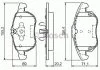 Комплект тормозных колодок, дисковый тормоз BOSCH 0986494073 (фото 1)
