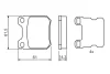 Комплект тормозных колодок, дисковый тормоз BOSCH 0986494523 (фото 1)