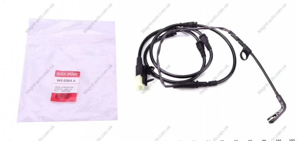 Датчик износа тормозных колодок передн LAND ROVER DISCOVERY V, RANGE ROVER IV, RANGE ROVER SPORT II 2.0-5.0 08.12- QUICK BRAKE WS0364A (фото 1)