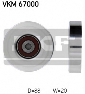 Паразитный / ведущий ролик, поликлиновой ремень SKF VKM67000