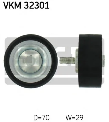 Натяжной ролик поликлинового ремня (произ-во) SKF VKM32301 (фото 1)