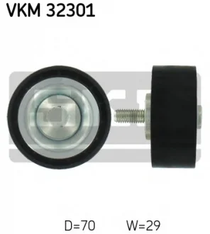 Натяжний ролик поліклинового реміня (Вир-во) SKF VKM32301