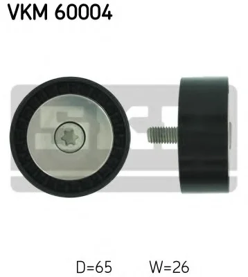 Натяжний ролик поліклінового ременя (вироб-во) SKF VKM60004 (фото 1)