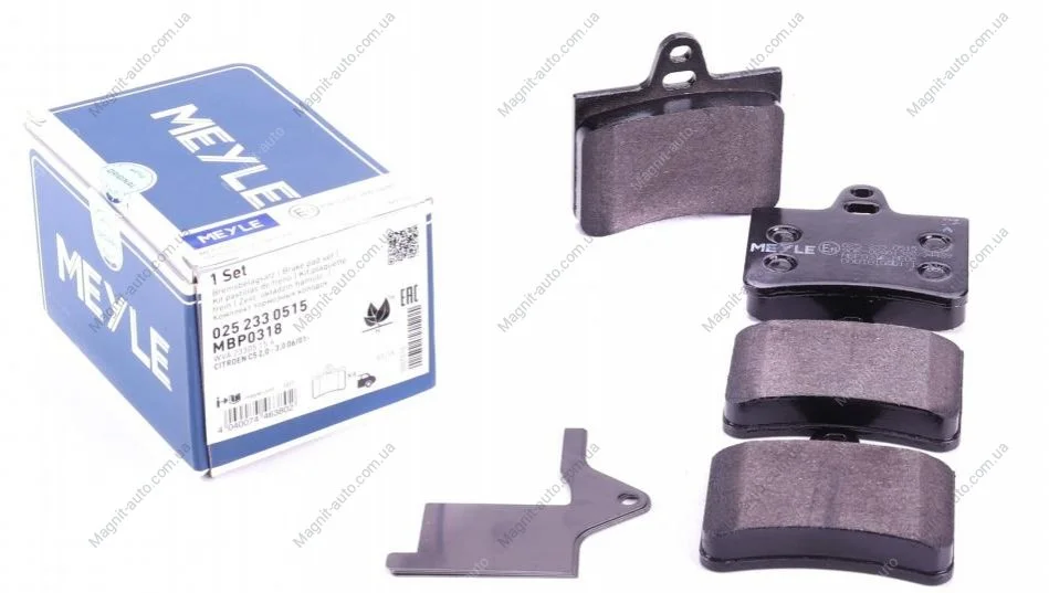 Комплект тормозных колодок, дисковый тормоз MEYLE 0252330515 (фото 1)