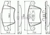 Комплект тормозных колодок, дисковый тормоз BOSCH 0986494202 (фото 1)