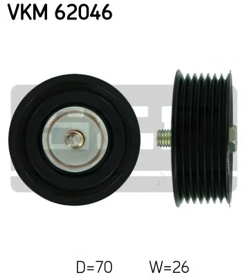 Натяжний ролик поліклінового ременя (вироб-во) SKF VKM62046 (фото 1)