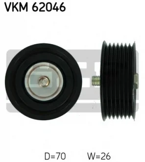 Натяжний ролик поліклінового ременя (вироб-во) SKF VKM62046