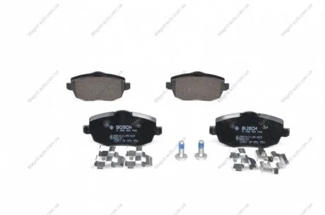 Комплект тормозных колодок, дисковый тормоз BOSCH 0986424792