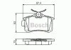 Комплект тормозных колодок, дисковый тормоз BOSCH 0986494520 (фото 1)