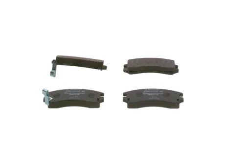 Комплект тормозных колодок, дисковый тормоз BOSCH 0986493450