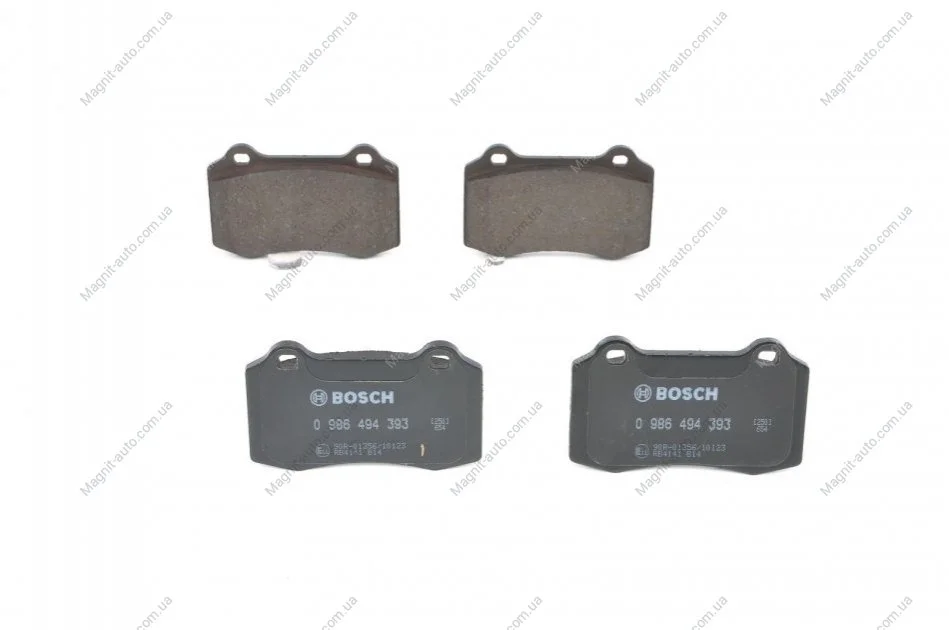 Колодки тормозные дисковые (комплект 4 шт.) BOSCH 0986494393 (фото 1)