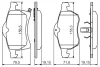 Комплект тормозных колодок, дисковый тормоз BOSCH 0986494508 (фото 1)
