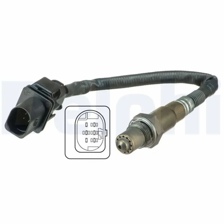 Лямбда-зонд (кількість дротів 5, 290мм) CITROEN BERLINGO, BERLINGO MULTISPACE, C3 II, C3 PICASSO, C4, C4 GRAND PICASSO I, C4 GRAND PICASSO II, C4 I, C4 II, C4 PICASSO I 1.4-1.6LPG 09.06- Delphi ES2054012B1 (фото 1)