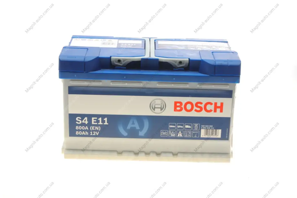 Акумулятор Bosch 12В/80Аг/800А/21,78кг BOSCH 0092S4E111 (фото 1)