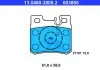 Колодки тормозные дисковые задние, MB C (W202/S202), E (A124/W124/C124/W210/S124) ATE 13046038052 (фото 1)