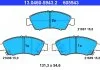 Комплект тормозных колодок, дисковый тормоз ATE 13046059432 (фото 1)