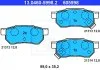 Комплект тормозных колодок, дисковый тормоз ATE 13046059982 (фото 1)