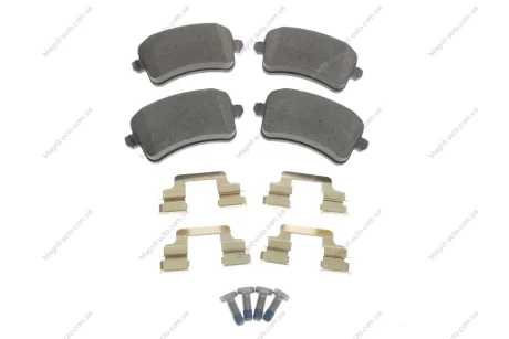Комплект гальмівних колодок задній., AUDI A4 ALLROAD B8, A4 B8, A5, Q5 VW GOLF V 1.4-4.2 10.03-05.17 ATE 13046027482