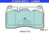 Комплект тормозных колодок, дисковый тормоз ATE 13047048332 (фото 1)