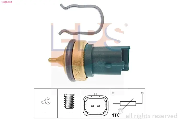 Датчик температури охол.рідини Citroen Berlingo 1.6 08-/Peugeot 206/207/308 1.4-1.6 07- EPS 1830328 (фото 1)