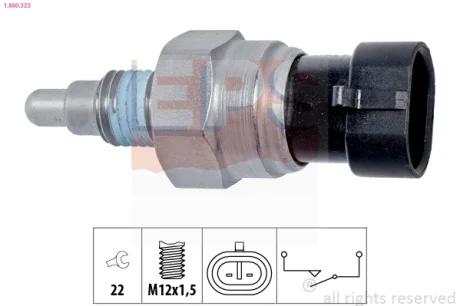 Датчик заднього ходу Opel Astra H, J, Corsa D, Meriva, Zafira 04- EPS 1860323