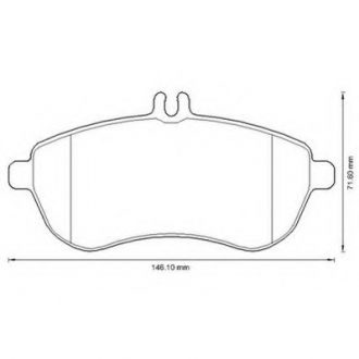 Комплект тормозных колодок, дисковый тормоз Jurid 573257JC