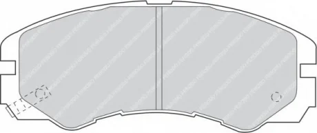 Комплект тормозных колодок переднего., ISUZU RODEO, TFR/TFS, TROOPER II, TROOPER III, VEHICROSS OPEL FRONTERA A, FRONTERA A SPORT, FRONTERA B, MONTEREY A, MONTEREY B 2.0-3.5 08.91-08.04 FERODO FDB1015