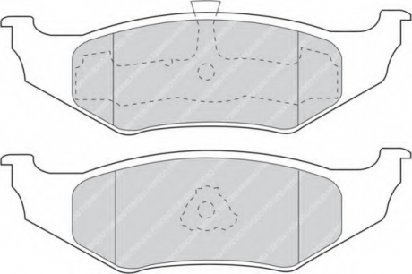 Комплект тормозных колодок, дисковый тормоз FERODO FDB1099