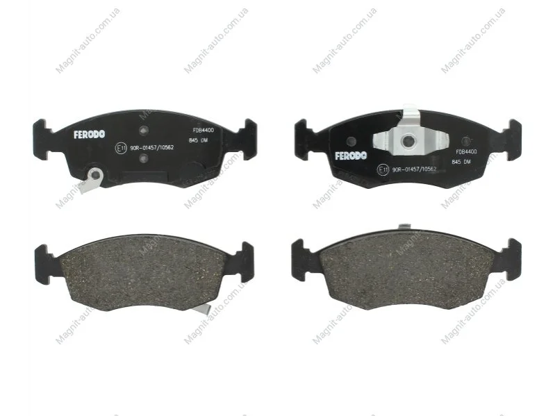 Комплект гальмівних колодок передн, FIAT PANDA LANCIA YPSILON 0.9-1.3D 08.10- FERODO FDB4400 (фото 1)